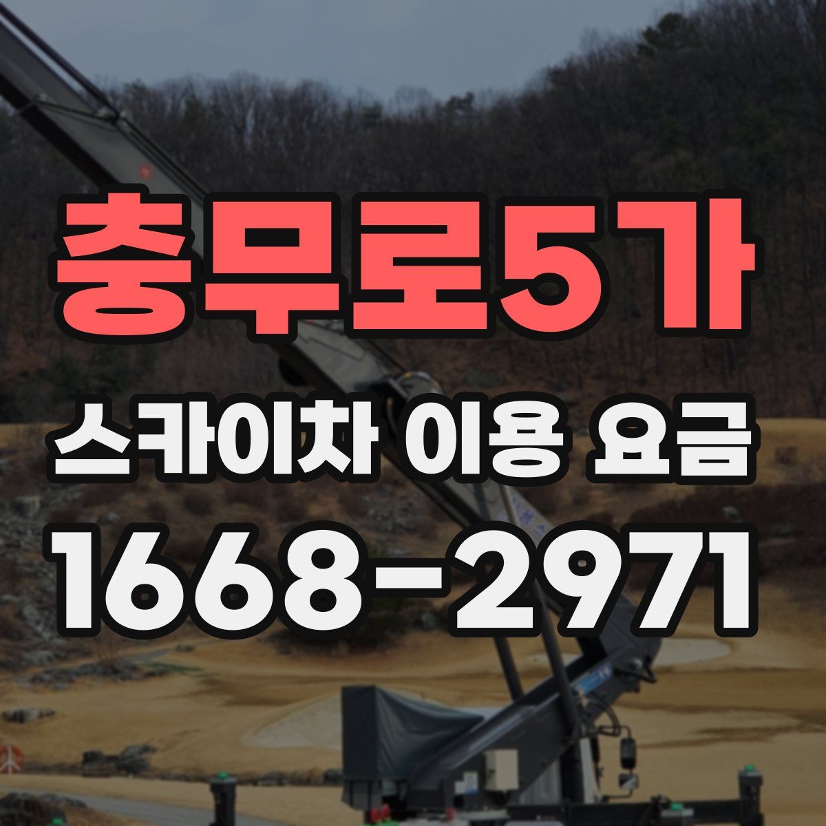 충무로5가 스카이차 이용 요금