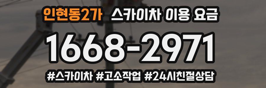 인현동2가 스카이차 이용 요금