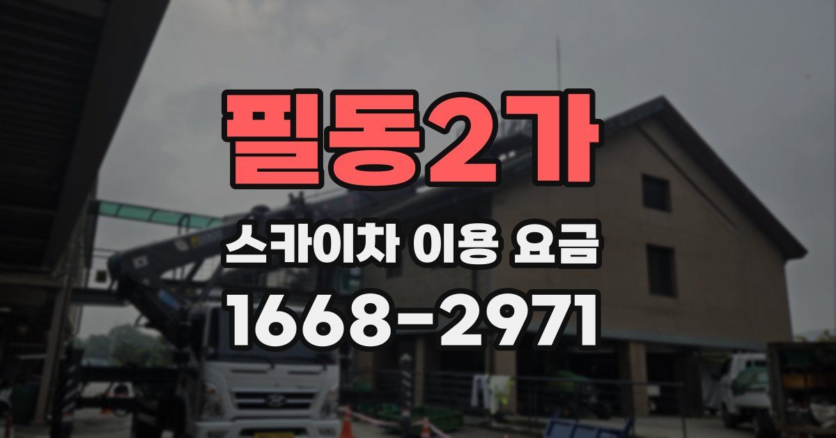 필동2가 스카이차 이용 요금