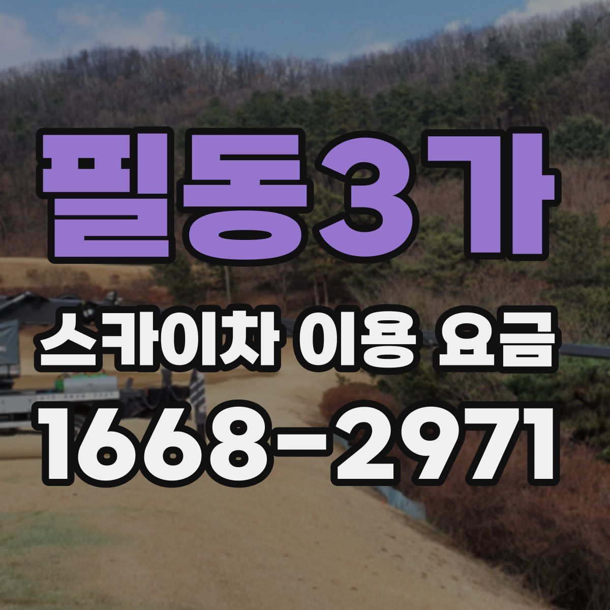 필동3가 스카이차 이용 요금