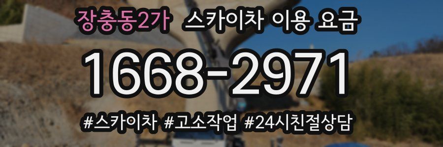 장충동2가 스카이차 이용 요금