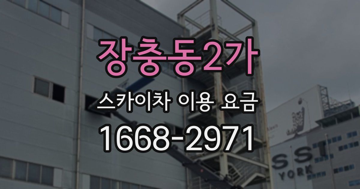 장충동2가 스카이차 이용 요금
