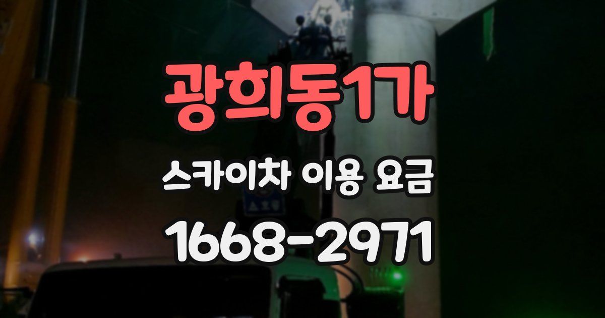광희동1가 스카이차 이용 요금