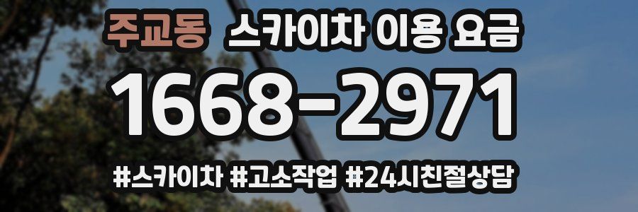 주교동 스카이차 이용 요금