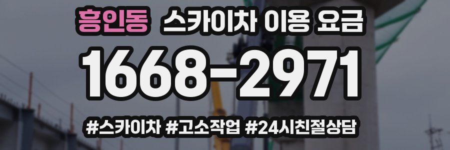 흥인동 스카이차 이용 요금