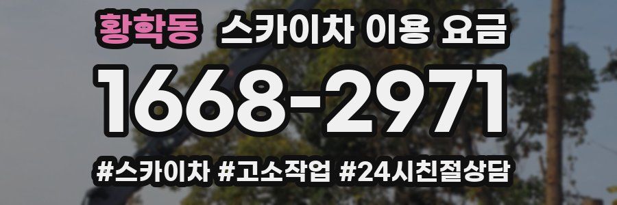 황학동 스카이차 이용 요금
