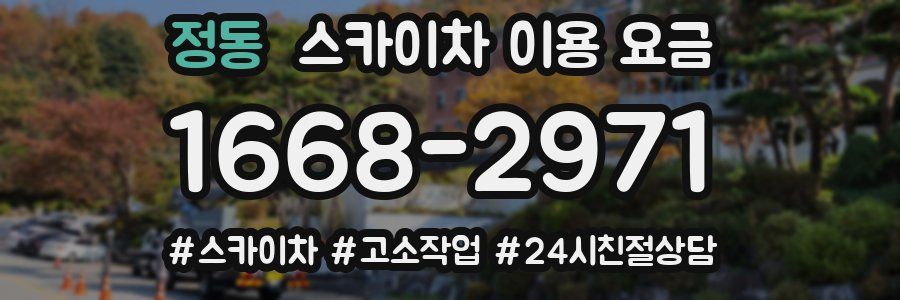 정동 스카이차 이용 요금