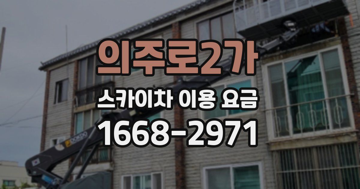 의주로2가 스카이차 이용 요금
