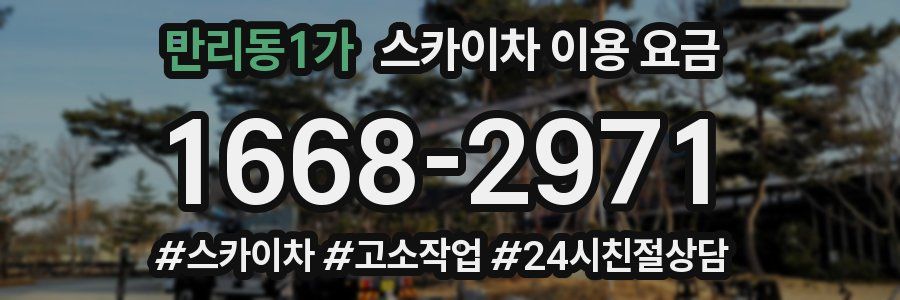 만리동1가 스카이차 이용 요금