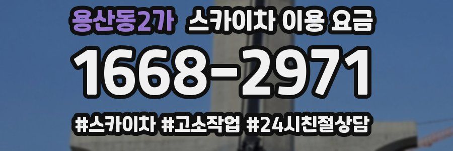 용산동2가 스카이차 이용 요금