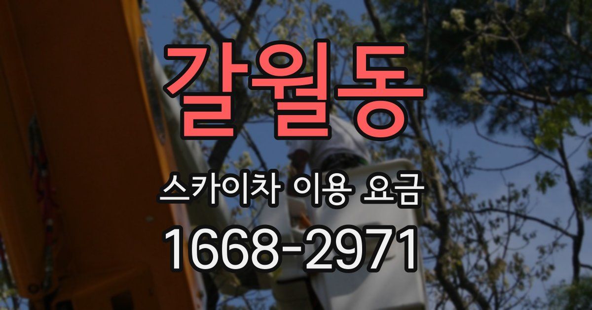갈월동 스카이차 이용 요금