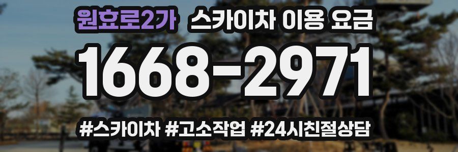 원효로2가 스카이차 이용 요금