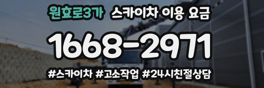 원효로3가 스카이차 이용 요금