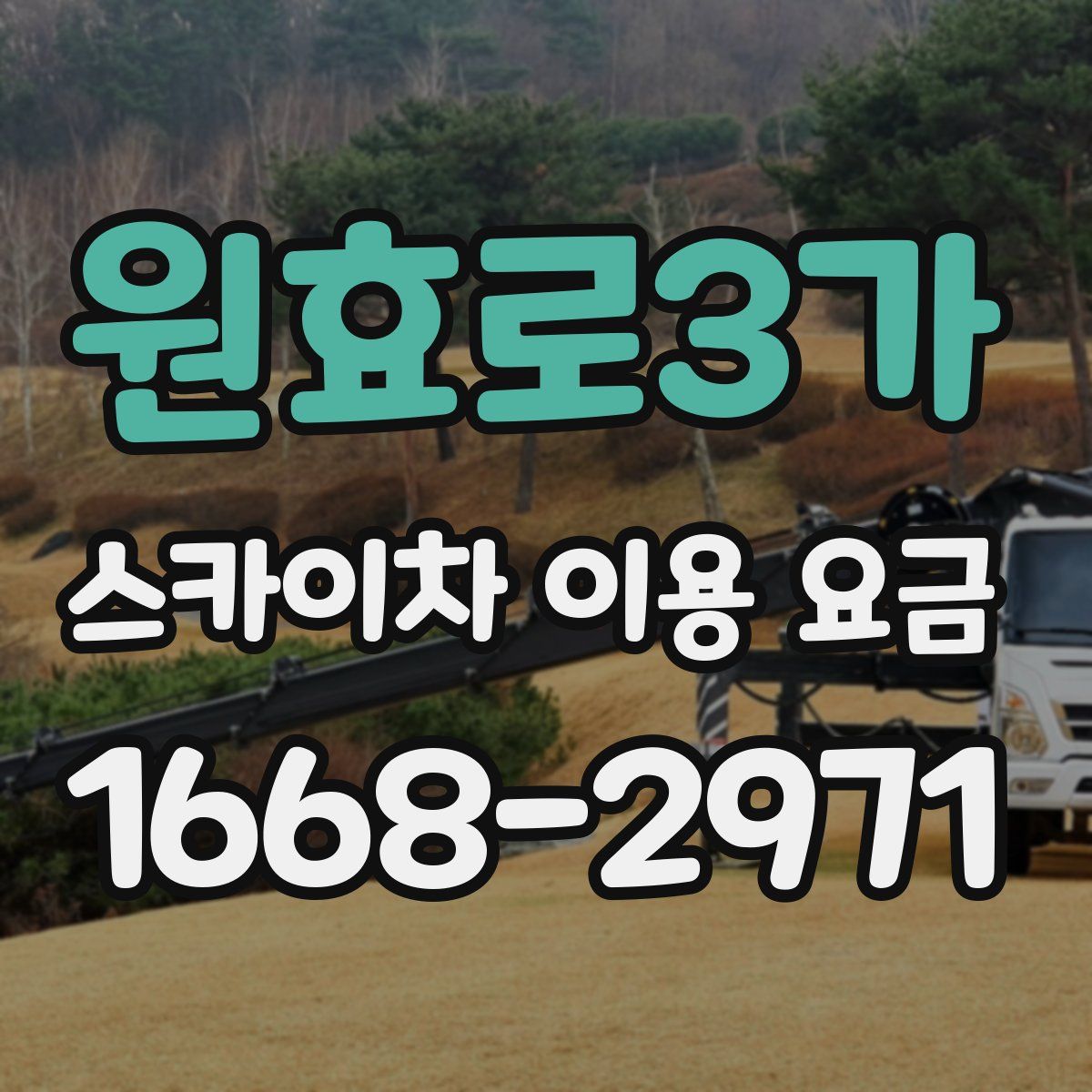 원효로3가 스카이차 이용 요금