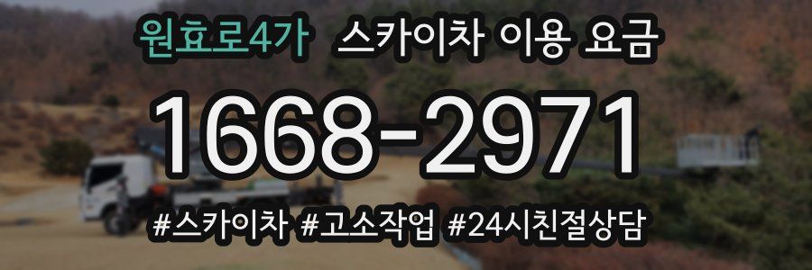 원효로4가 스카이차 이용 요금