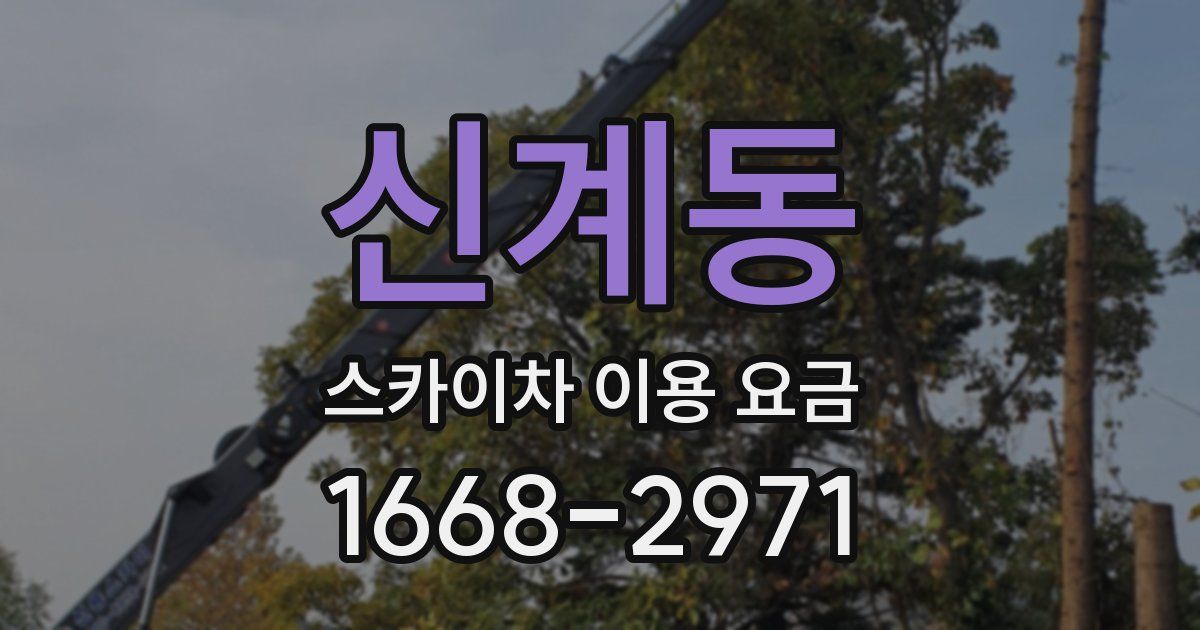 신계동 스카이차 이용 요금