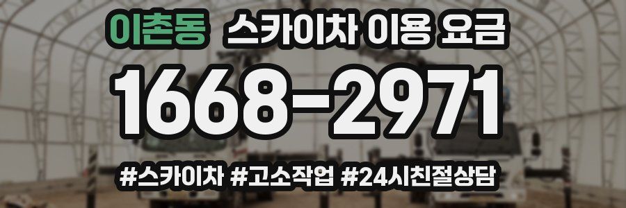 이촌동 스카이차 이용 요금