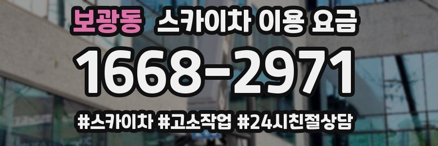 보광동 스카이차 이용 요금