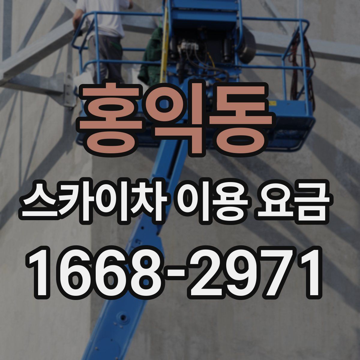 홍익동 스카이차 이용 요금