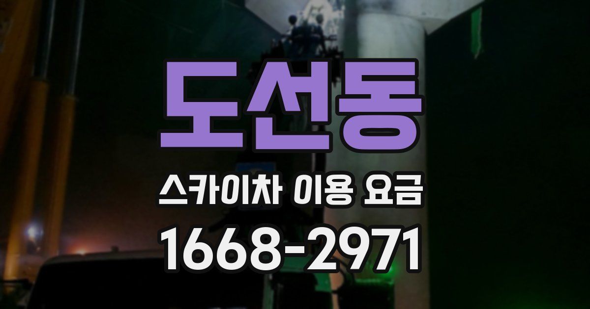 도선동 스카이차 이용 요금
