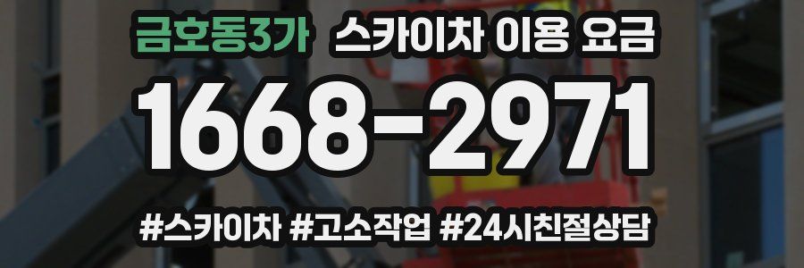 금호동3가 스카이차 이용 요금