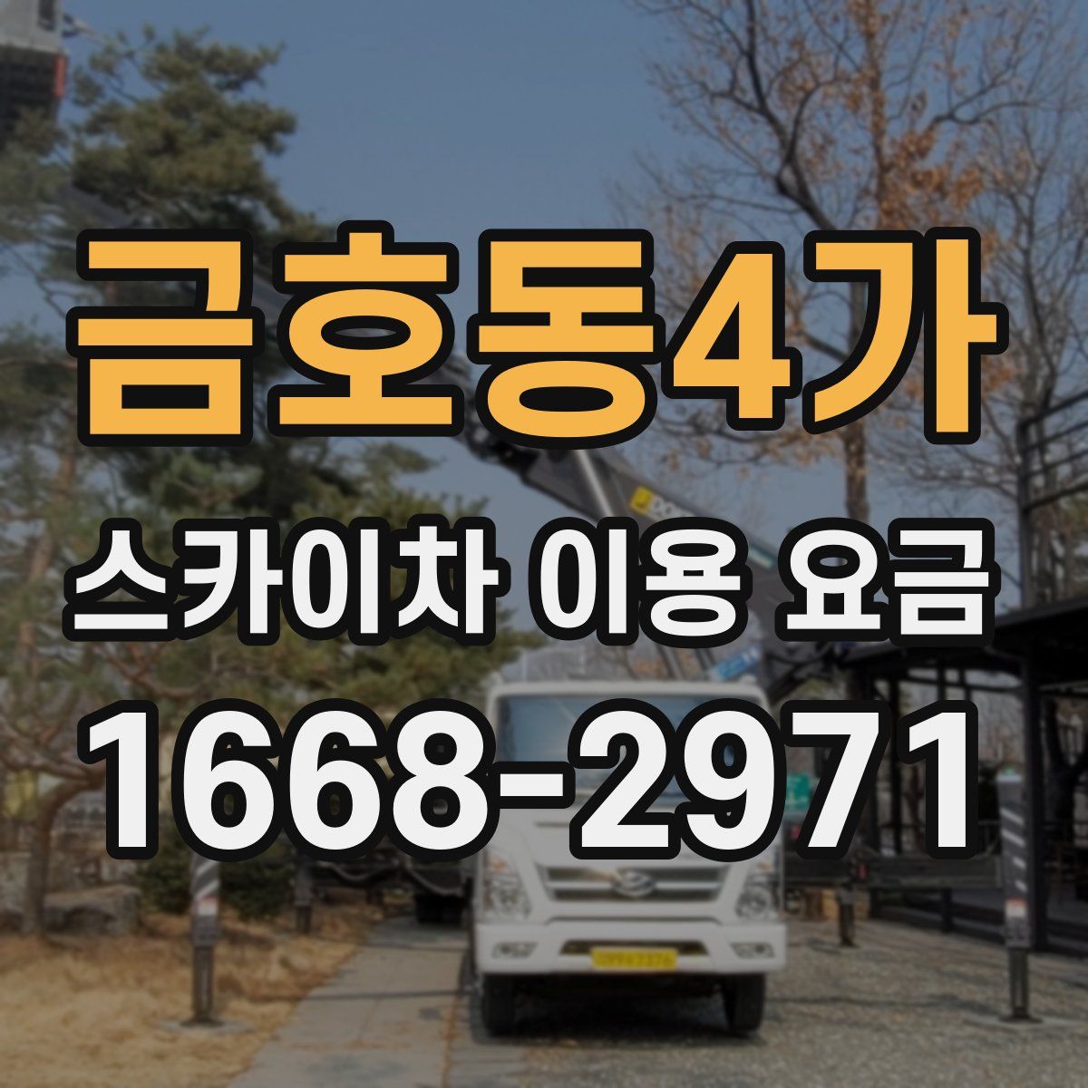 금호동4가 스카이차 이용 요금