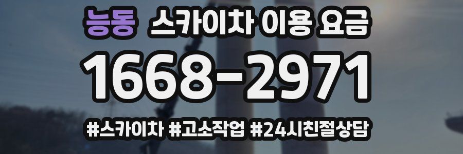 능동 스카이차 이용 요금