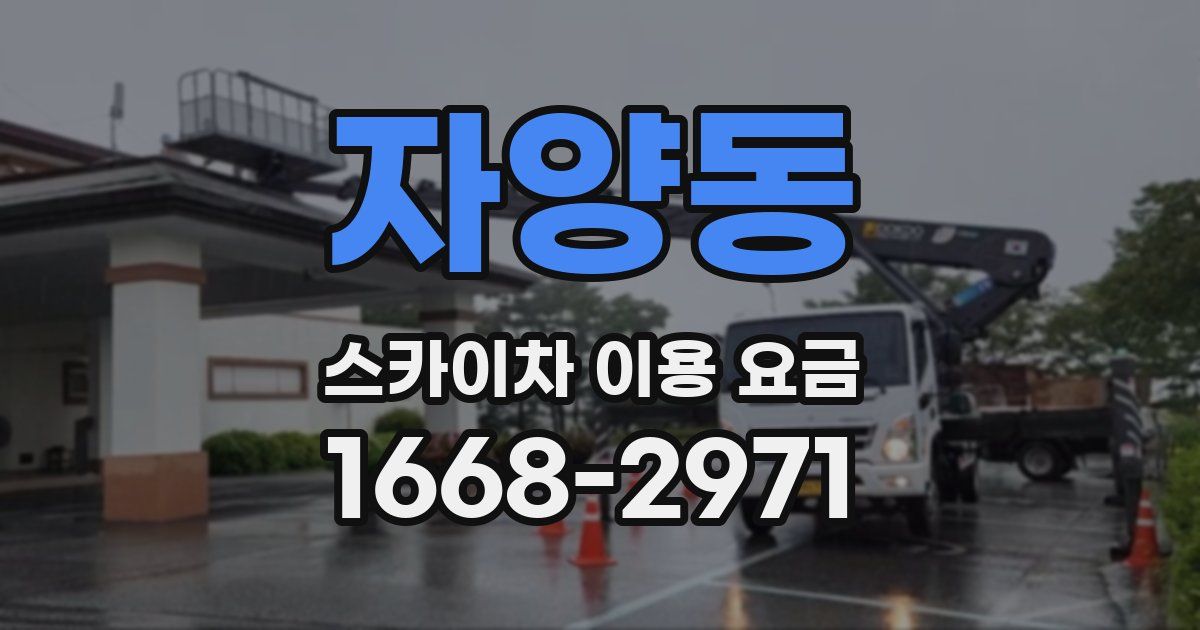 자양동 스카이차 이용 요금