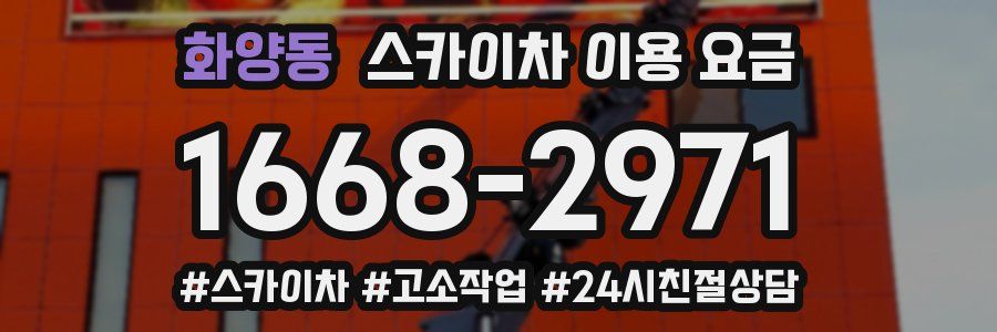 화양동 스카이차 이용 요금