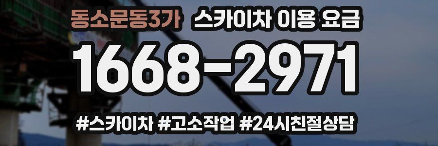 동소문동3가 스카이차 이용 요금