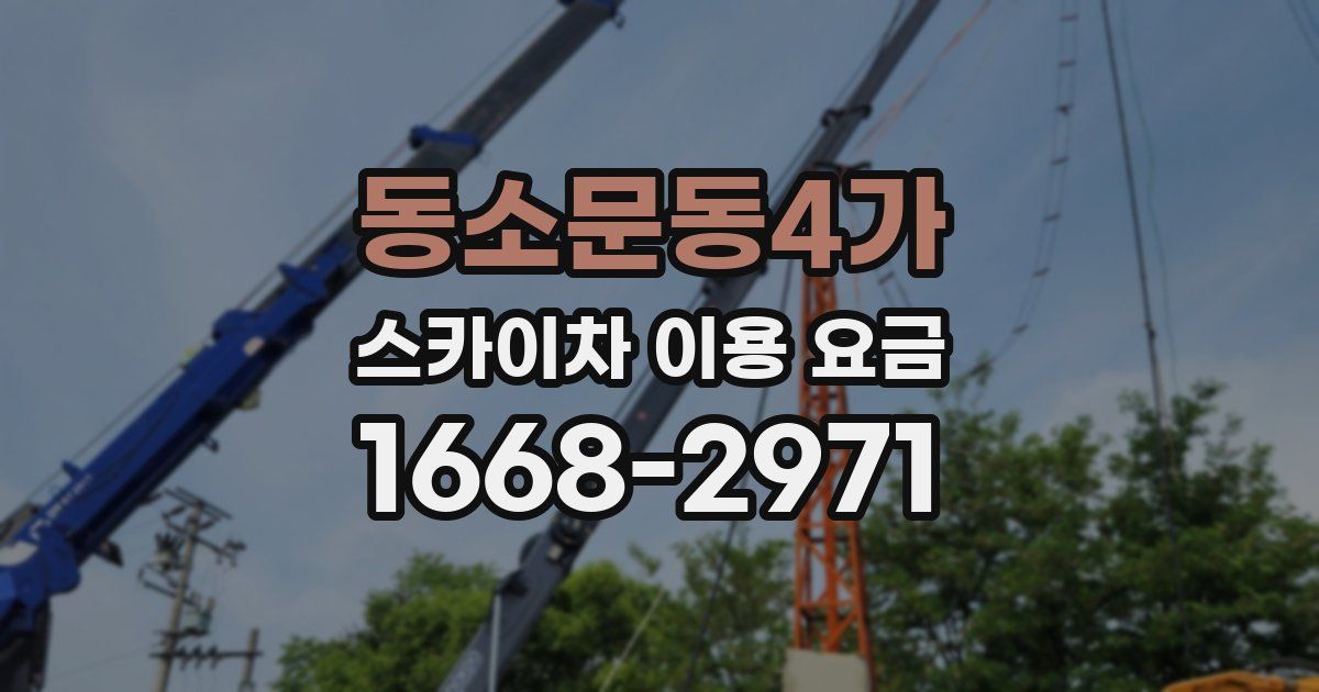 동소문동4가 스카이차 이용 요금
