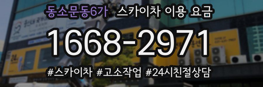 동소문동6가 스카이차 이용 요금