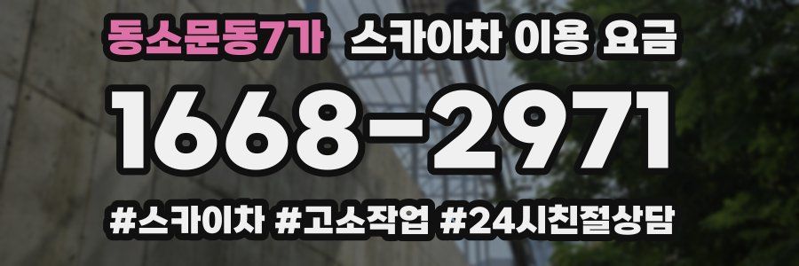 동소문동7가 스카이차 이용 요금