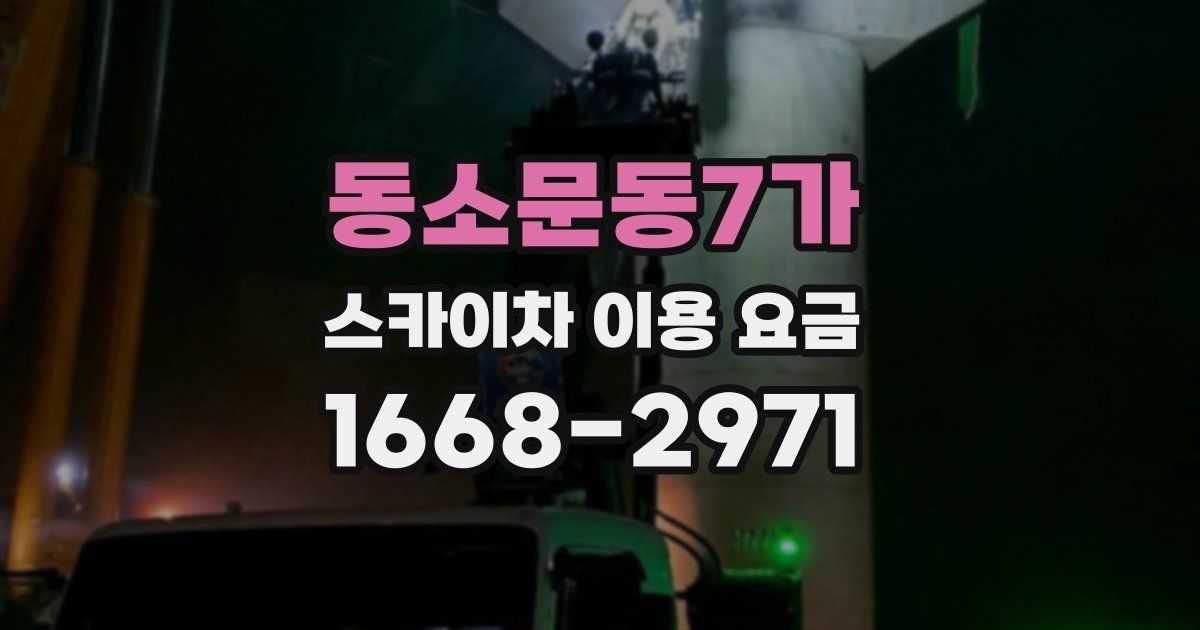동소문동7가 스카이차 이용 요금