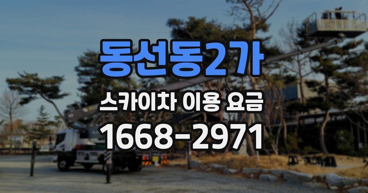 동선동2가 스카이차 이용 요금
