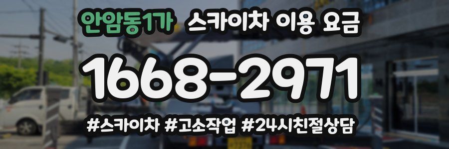 안암동1가 스카이차 이용 요금
