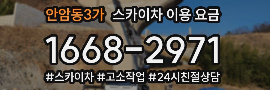 안암동3가 스카이차 이용 요금