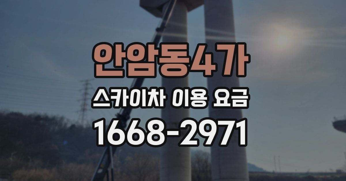 안암동4가 스카이차 이용 요금