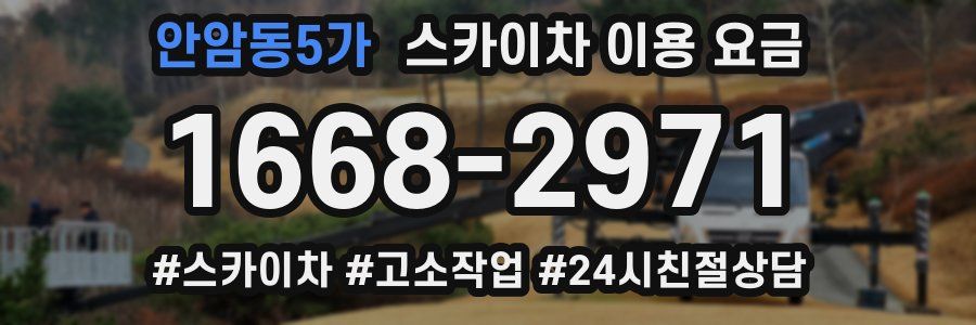 안암동5가 스카이차 이용 요금