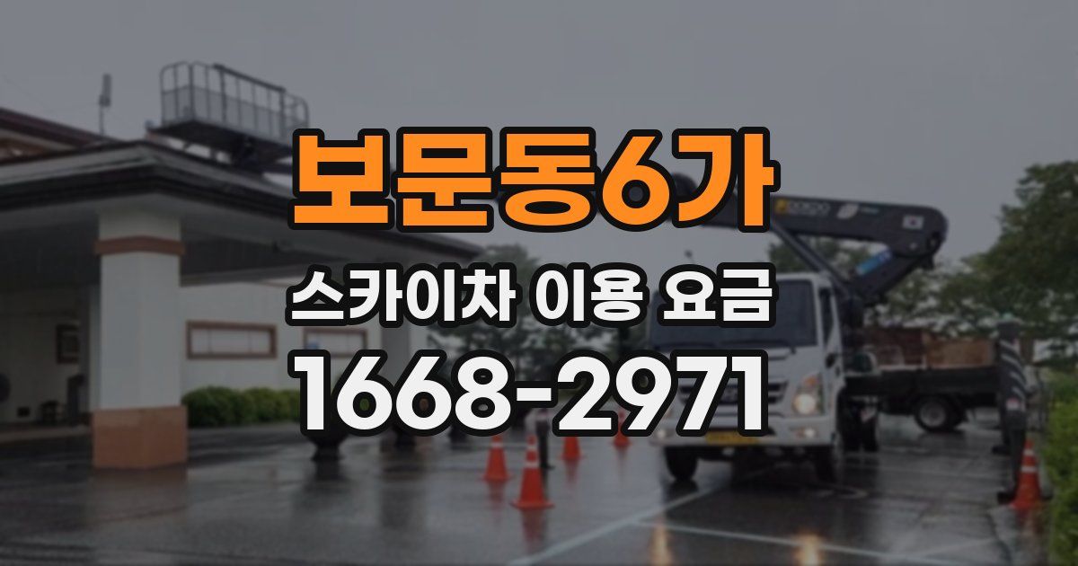보문동6가 스카이차 이용 요금