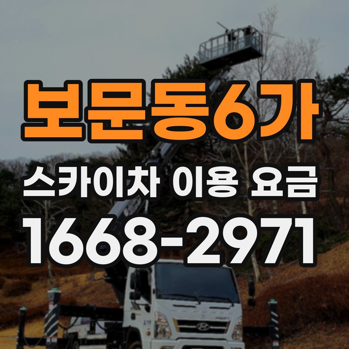 보문동6가 스카이차 이용 요금