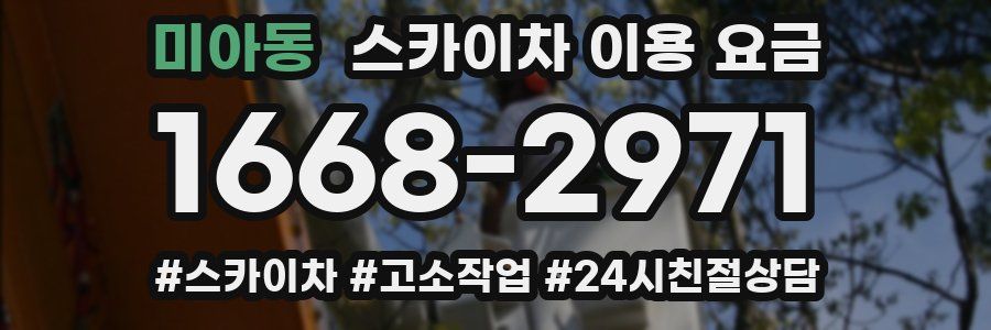 미아동 스카이차 이용 요금