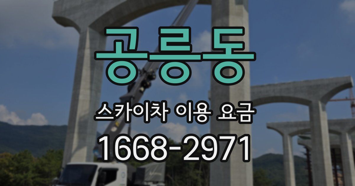 공릉동 스카이차 이용 요금