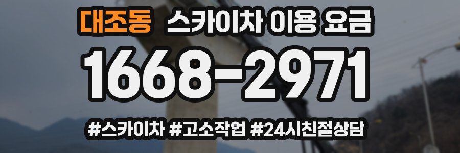 대조동 스카이차 이용 요금