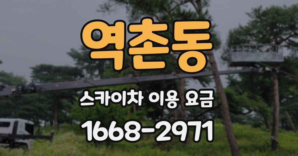 역촌동 스카이차 이용 요금
