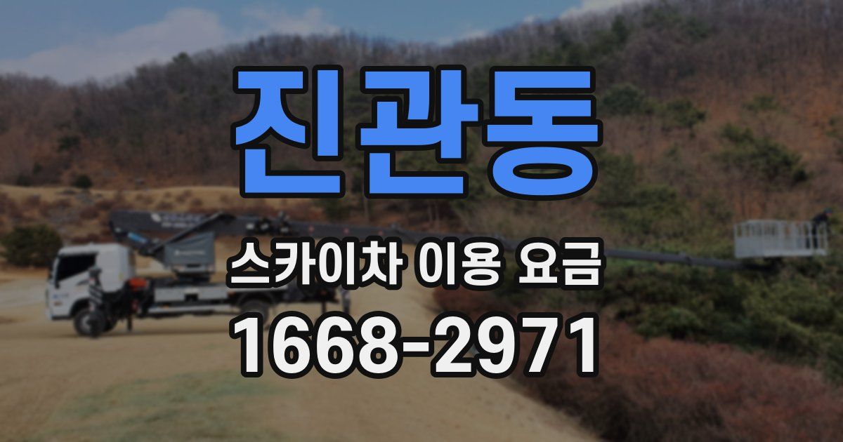 진관동 스카이차 이용 요금