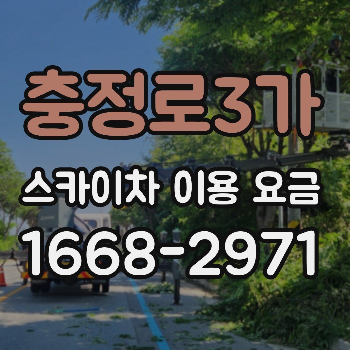 충정로3가 스카이차 이용 요금 비교, 업체별 안내 방식 차이