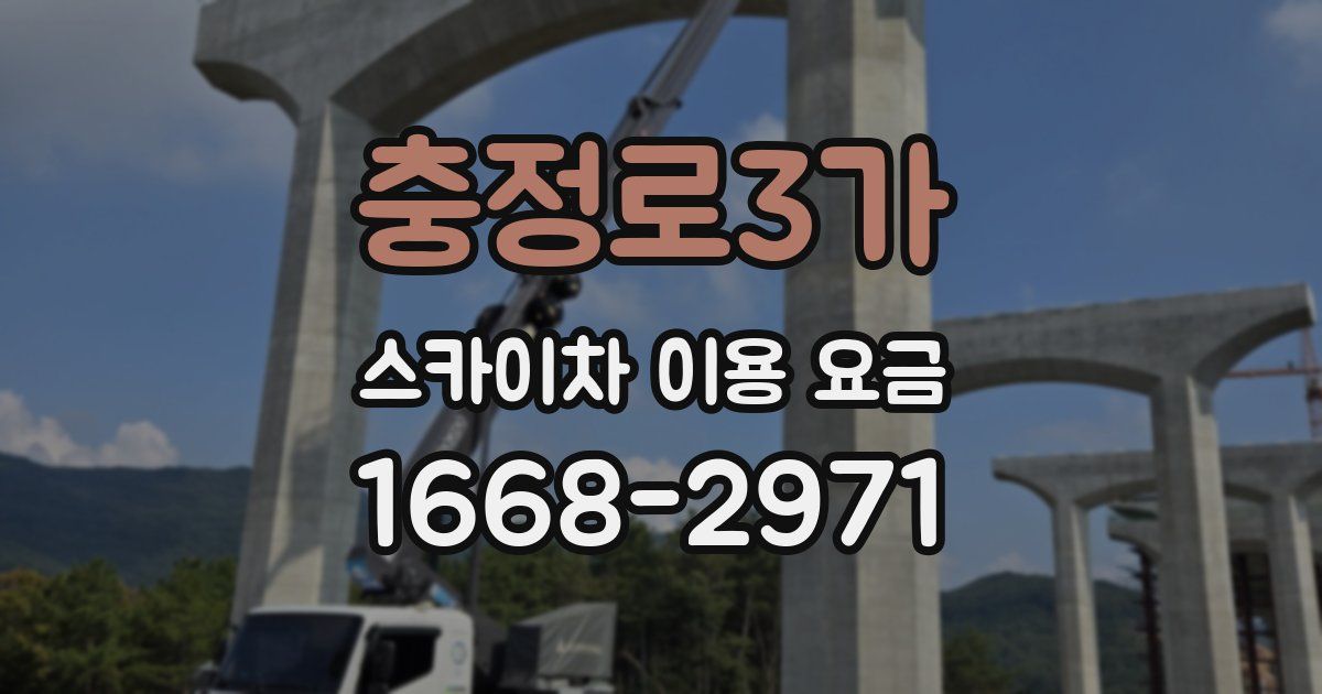 충정로3가 스카이차 이용 요금