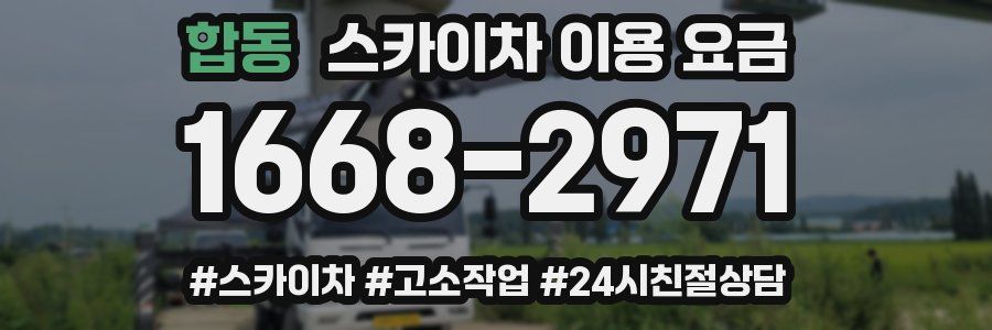 합동 스카이차 이용 요금
