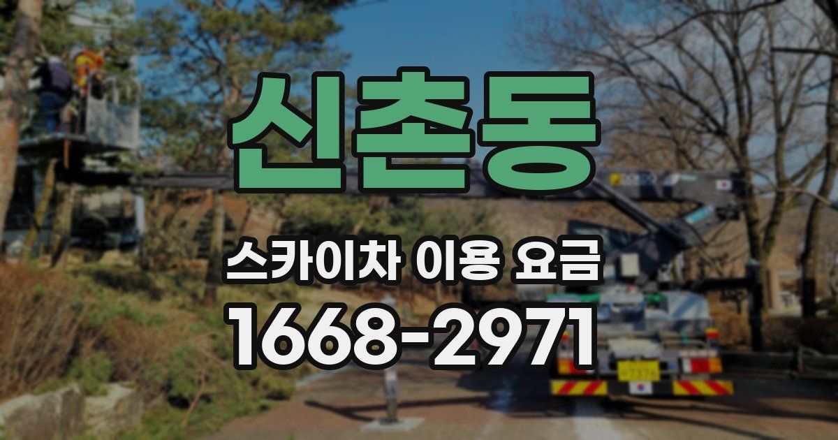 신촌동 스카이차 이용 요금